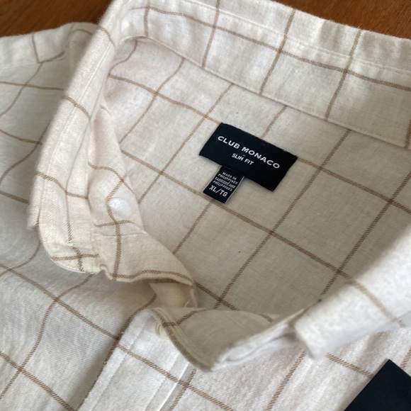 Club Monaco Brushed Flannel shirt XL Slim Fit. Like new! 😎 - Picture 5 of 6